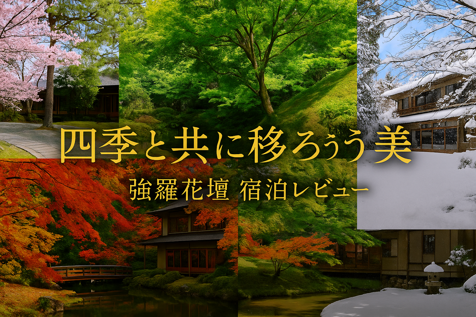 箱根強羅花壇の数寄屋造りと庭園、四季を彩るラグジュアリー旅館