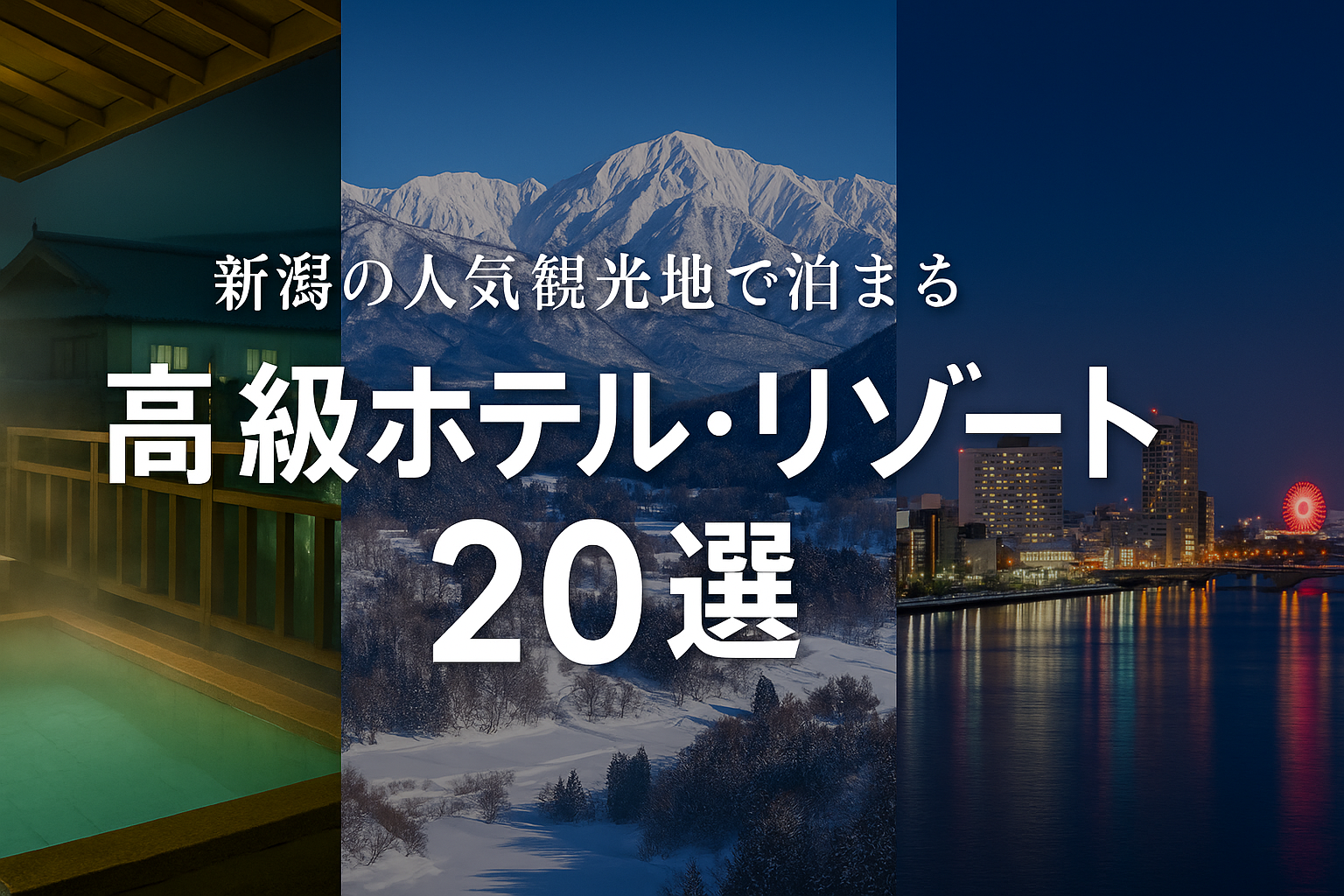 新潟の人気観光地で泊まる高級ホテル・リゾート20選｜温泉・美食・絶景を満喫する贅沢旅