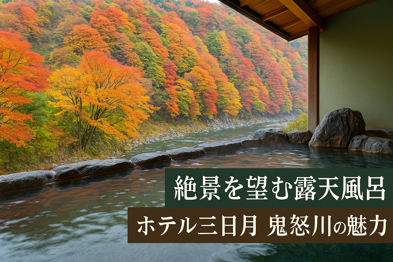 ホテル三日月 鬼怒川｜絶景を望む露天風呂と自然に癒される宿泊レビュー