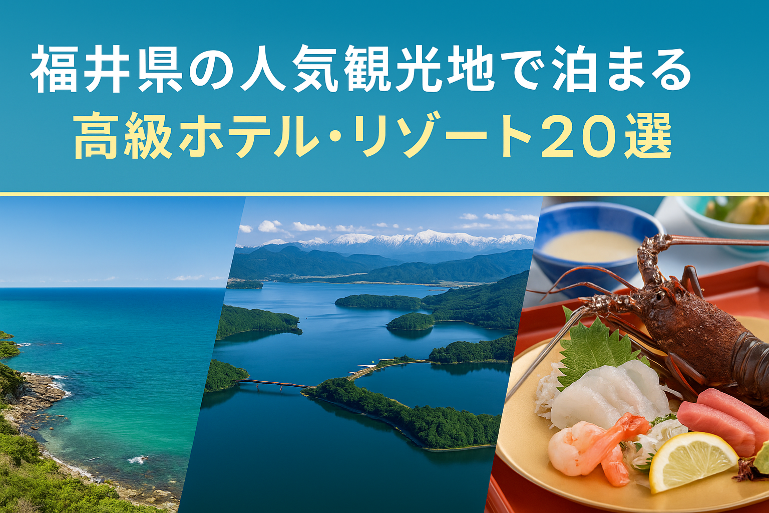 福井県の人気観光地で泊まる高級ホテル・リゾート20選｜あわら温泉・東尋坊・若狭湾で楽しむ贅沢旅