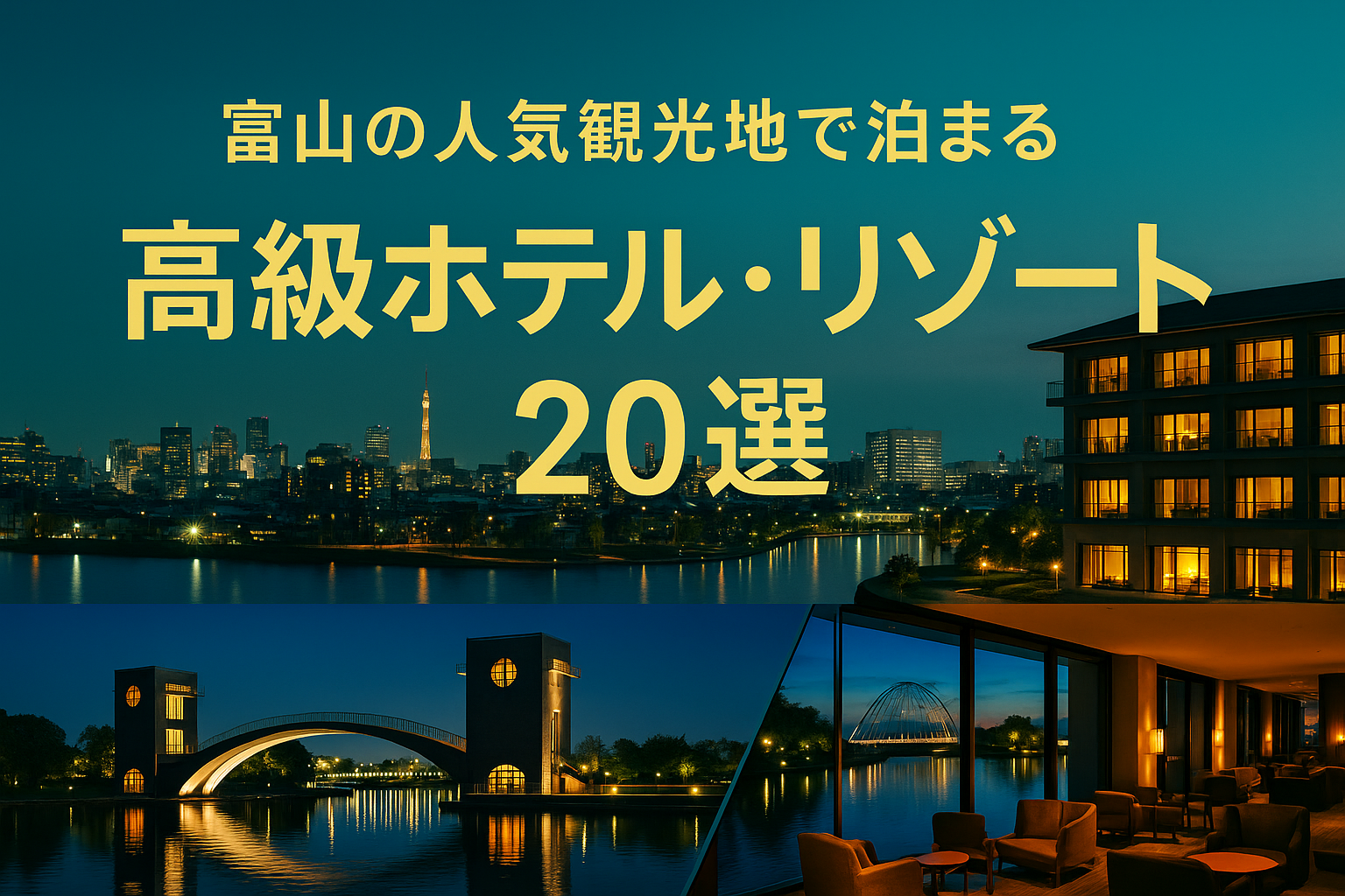 富山の人気観光地で泊まる高級ホテル・リゾート20選｜温泉・美食・絶景を満喫する贅沢旅