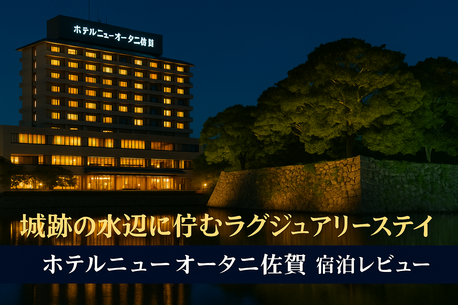 ホテルニューオータニ佐賀 宿泊レビュー｜城跡の水辺に佇むラグジュアリーステイ